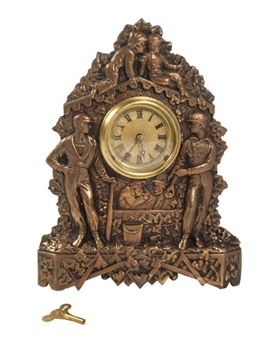 Original 1876 Nicholas Mueller Baseball Clock 